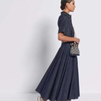 Dior Women CD Small C’est Dior Bag Blue Dior Oblique Jacquard (2)