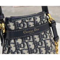 Dior Women CD Small C’est Dior Bag Blue Dior Oblique Jacquard (2)