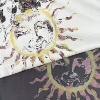 Dior Women CD T-Shirt Black Stonewashed Cotton Linen Jersey (3)