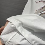 Dior Men CD T-Shirt White Stonewashed Cotton Linen Jersey - immagine 11