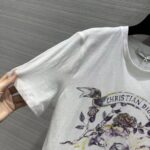 Dior Men CD T-Shirt White Stonewashed Cotton Linen Jersey - immagine 10