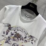 Dior Men CD T-Shirt White Stonewashed Cotton Linen Jersey - immagine 7
