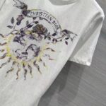 Dior Men CD T-Shirt White Stonewashed Cotton Linen Jersey - immagine 8