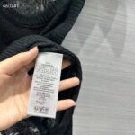 Dior Women CD Tank Top Black Technical Linen Knit – Image 11