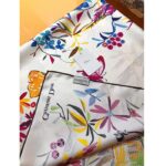 Dior Women CD Toile De Jouy Fantastica 90 Square Scarf White Multicolor Silk Twill - Image 6