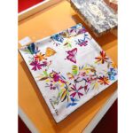 Dior Women CD Toile De Jouy Fantastica 90 Square Scarf White Multicolor Silk Twill - Image 4