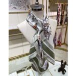 Dior Women CD Toile De Jouy Mexico 90 Square Scarf Green Silk Twill – Bild 6