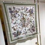 Dior Women CD Toile De Jouy Mexico 90 Square Scarf Green Silk Twill – Bild 2