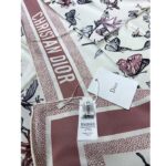 Dior Women CD Toile De Jouy Mexico 90 Square Scarf Pink Silk Twill - Image 5