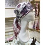 Dior Women CD Toile De Jouy Mexico 90 Square Scarf Pink Silk Twill - Image 8