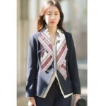 Dior Women CD Toile De Jouy Mexico 90 Square Scarf Pink Silk Twill - Image 10