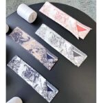 Dior Women CD Toile De Jouy Sauvage Mitzah Scarf Ivory Pink Silk Twill - immagine 14