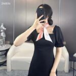 Dior Women CD Toile De Jouy Sauvage Mitzah Scarf Ivory Pink Silk Twill - immagine 15