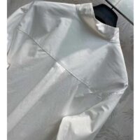 Dior Women CD Wing-Collar Shirt White Cotton Poplin (2)