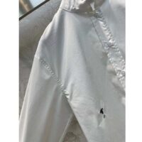 Dior Women CD Wing-Collar Shirt White Cotton Poplin (2)