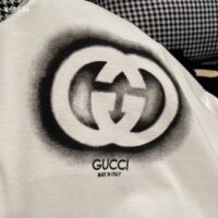 Gucci GG Men Cotton Jersey T-Shirt Crewneck Dropped Shoulder Short Sleeves (5)