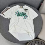 Gucci GG Men Cotton Jersey T-Shirt Off White Crewneck Short Sleeves - Image 3
