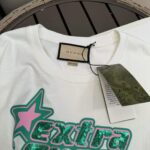 Gucci GG Men Cotton Jersey T-Shirt Off White Crewneck Short Sleeves - Image 9