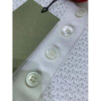 Gucci GG Women Cotton Lace Polo T-Shirt White Short Sleeves (11)