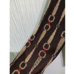 Gucci GG Men Lamé Horsebit Jacquard Cardigan Brown V-Neck - immagine 8