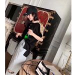 Gucci GG Women Polo with Interlocking G Stripe Black Cotton - immagine 8