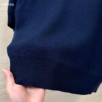 Gucci GG Women Wool Top Gucci Intarsia Navy Crewneck Short Sleeves - Image 8