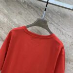 Gucci Men Cotton Jersey T-Shirt Embroidery Eyes Red Crewneck Short Sleeves - Bild 6