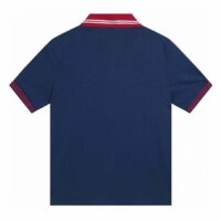 Gucci Men Cotton Piquet Polo Interlocking G Side Vents Short Sleeves (10)