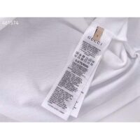 Gucci Men Cotton Piquet Polo Interlocking G White Side Vents Short Sleeves