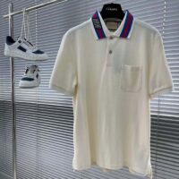 Gucci Men Cotton Piquet Polo Square GG Collar Short Sleeves (6)