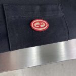 Gucci Men Cotton Polo Interlocking G Black Short Sleeves Regular Fit – Image 5