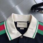 Gucci Men Cotton Polo Interlocking G Black Short Sleeves Regular Fit – Image 7