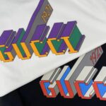 Gucci Men GG Cotton Jersey T-Shirt Black Crewneck Short Sleeves – Bild 5