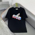 Gucci Men GG Cotton Jersey T-Shirt Black Crewneck Short Sleeves – Bild 2