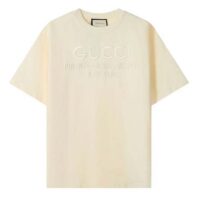 Gucci Men GG Cotton Jersey T-Shirt Crewneck Short Sleeves Oversize Fit (9)