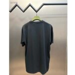 Gucci Men GG Cotton Jersey T-Shirt Print Black Crewneck Short Sleeves - Image 3