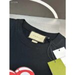 Gucci Women GG Cotton Jersey T-Shirt Print Black Crewneck Short Sleeves - Imagen 8