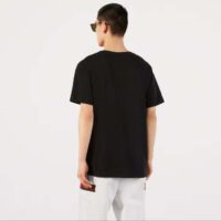 Gucci Men GG Oversize T-Shirt Interlocking G Black Cotton Jersey (4)