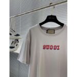 Gucci Women GG T-Shirt Gucci Print Crewneck Short Sleeves Oversize Fit – Bild 4