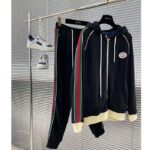 Gucci Women GG Wool Jersey Jacket Web Interlocking G Front Pockets - immagine 4