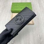 Gucci Unisex GG Blondie Continental Wallet Black Leather Round Interlocking G - immagine 7