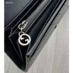 Gucci Unisex GG Blondie Continental Wallet Black Leather Round Interlocking G - immagine 10