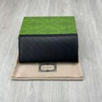 Gucci Unisex GG Blondie Continental Wallet Black Leather Round Interlocking G - immagine 4