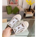 Gucci Unisex GG Canvas Sneaker Beige Rubber Sole Lace Up Flat - Image 6