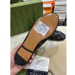 Gucci Unisex GG Princetown Slipper Black Denim Horsebit Leather Flat - Imagen 8