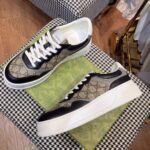 Gucci Unisex GG Sneaker Beige Ebony GG Supreme Canvas Mid-Heel - immagine 4