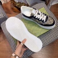 Gucci Unisex GG Sneaker Beige Ebony GG Supreme Canvas Mid-Heel (9)