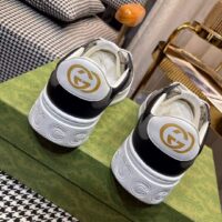 Gucci Unisex GG Sneaker Beige Ebony GG Supreme Canvas Mid-Heel (9)