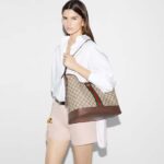 Gucci Unisex Ophidia GG Medium Shoulder Bag Beige Supreme Canvas - Imagen 11