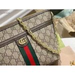 Gucci Unisex Ophidia GG Mini Shoulder Bag Beige Ebony Supreme Canvas – Bild 8